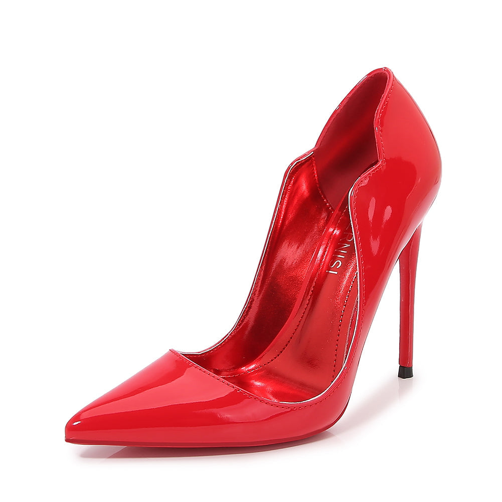 4.72 Women s Classic Pointed Toe V Shaped Red Bottom High Heels for leecabe